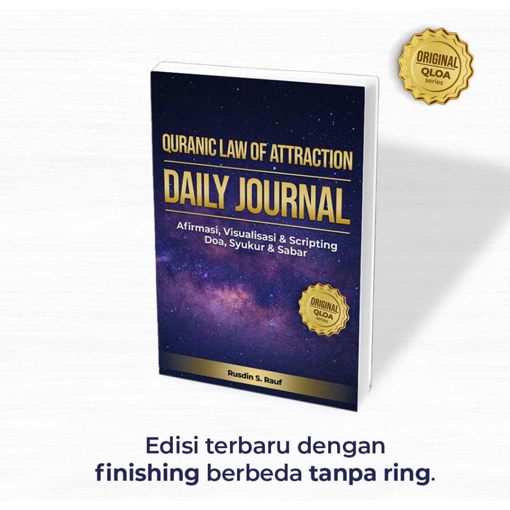 

Buku Daily Journal Quranic Law of Attraction Scripting, Afirmasi, Visualisasi Dengan Doa, Syukur, Sabar | Notebook Original