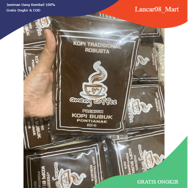 

【L-MART】BIG SALE!!! KOPI VIRAL 1kg KOPI AMENG Coffee shop kopi bubuk legendaris Ameng asli pontianak KHUNTIEN PILIHAN KOPI ROBUSTA