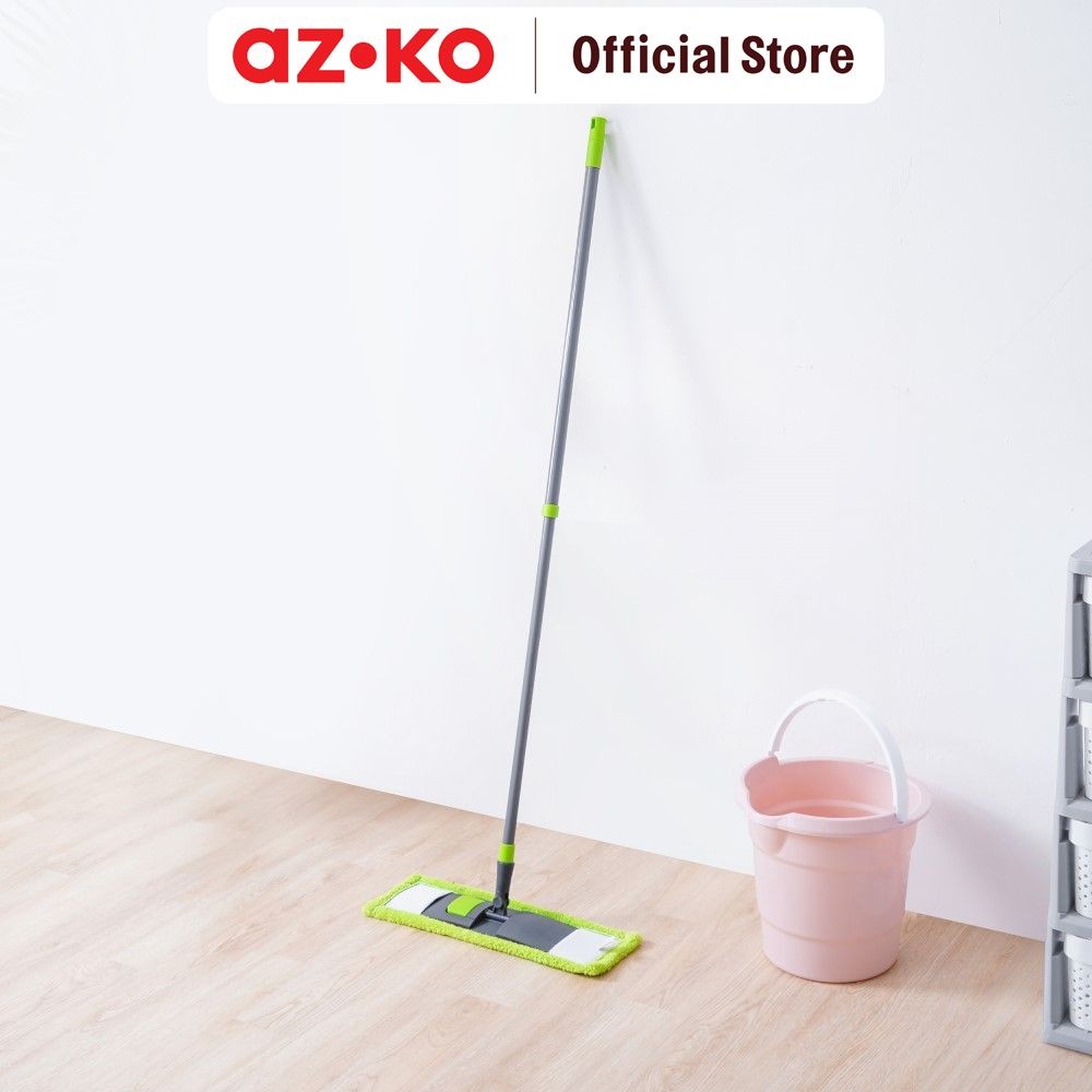 AZKO Proclean Alat Pel Microfiber Datar 1350 - Hijau Pembersih Lantai Floor Mop Alat Kebersihan Clea