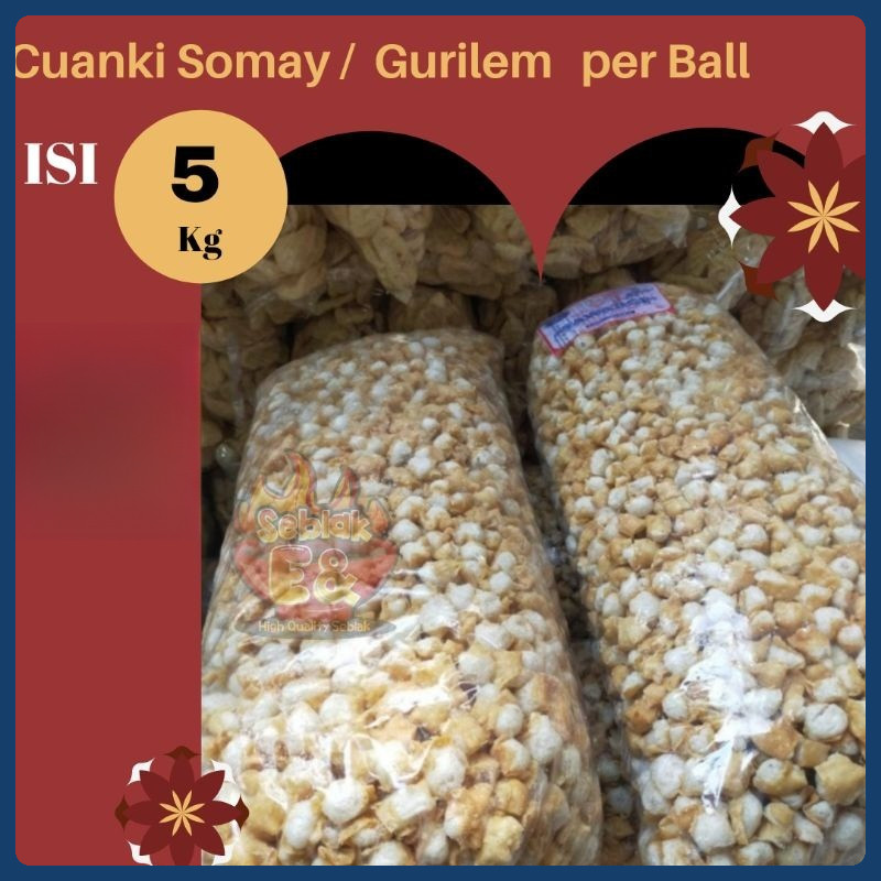 

Cuanki somay / gurilem / batagor isi 5 kg - cuankie - toping seblak - baso aci - bakso