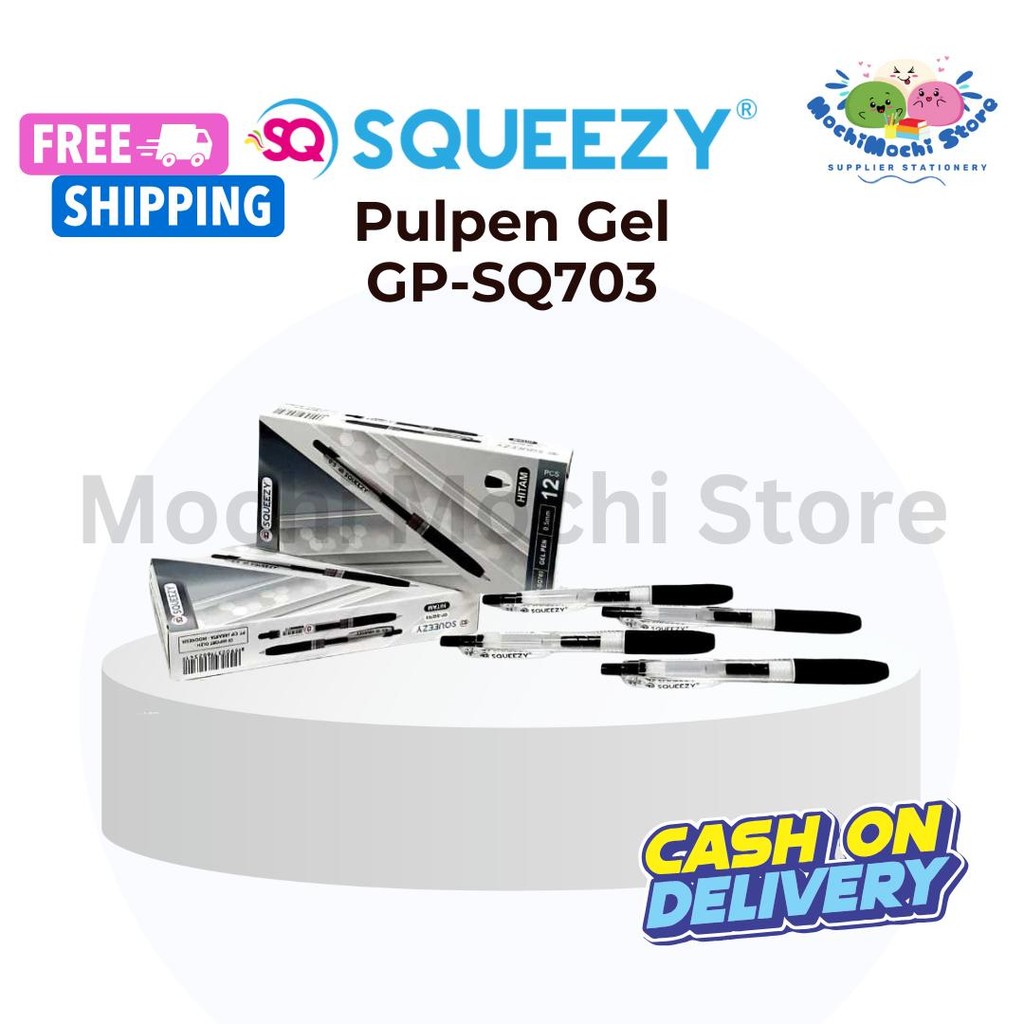 

Pulpen Gel SQUEEZY GP-SQ703 | Pulpen Gel | Gel Pen | Needle Tip 0.5mm | Pulpen Gel SQUEEZY GP-SQ703 | Bolpen Gel