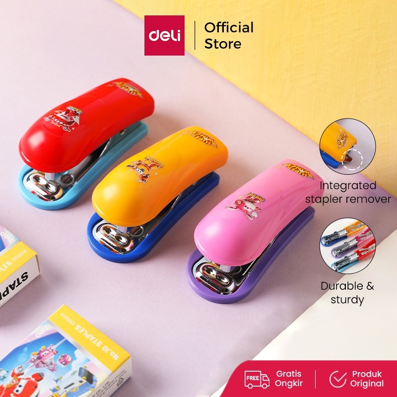 

Deli Super Wings Stapler Sekolah 12 sheets, No.10 Kapasitas stapel maks. 40pcs E0249