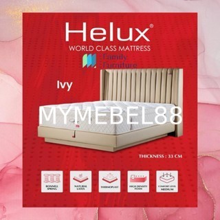 [MYMEBEL88]TERMURAH Spring Bed / Matras Kasur Latex FULLSET CUSTOM Helux Ivy - 180x200