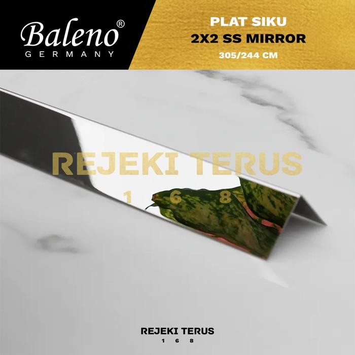 Plat Siku STAINLESS STEEL L SS MIRROR 2x2cm / List Edging Lis Kilap (20 x 20 mm)