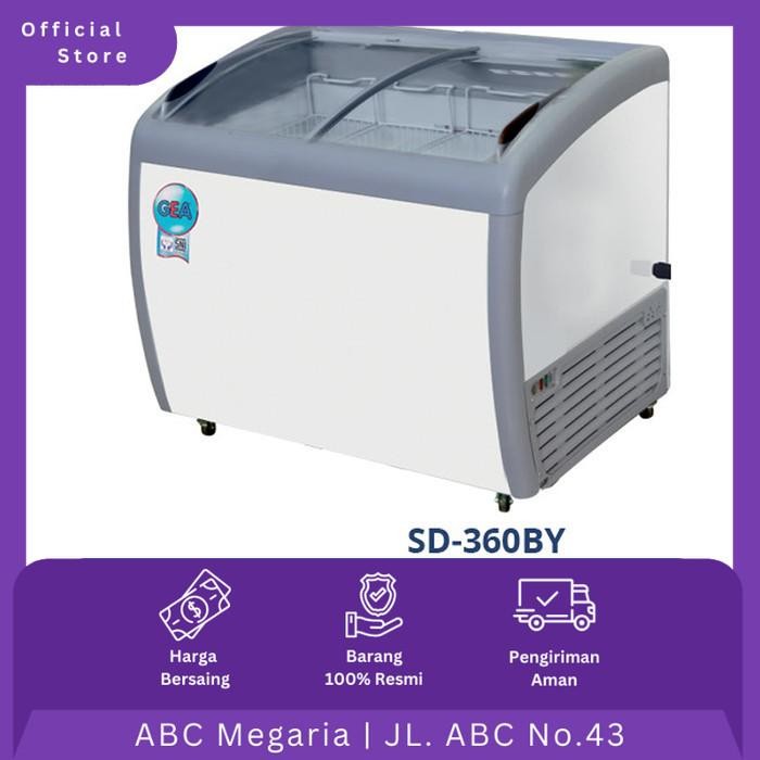 Gea Freezer Sliding Curve SD360BY / SD-360BY / SD360-BY Cap. 360L