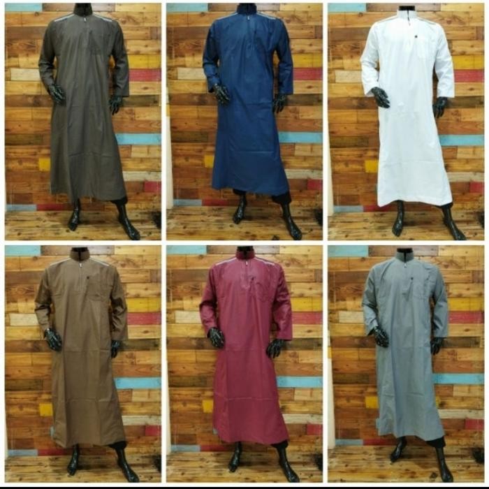 Jubah pria lengan panjang - gamis koko al amwa - jubah list bahu kurta