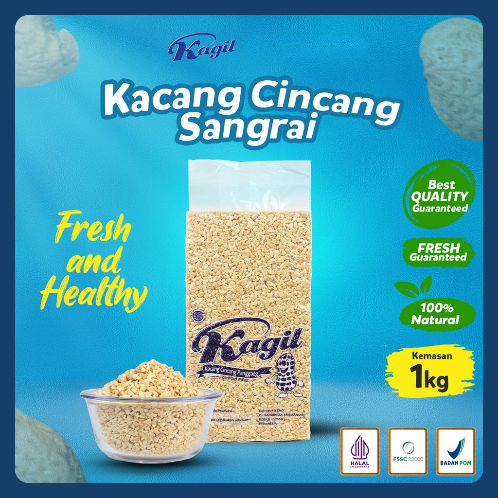 

Kagil - Kacang Sangrai (Chopped Roasted Peanut ) 1kg