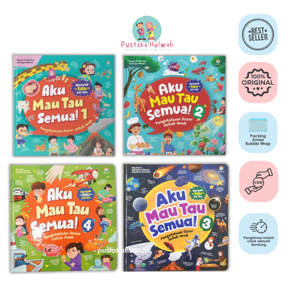 

Aku Mau Tau Semua - Seri 1, 2, 3 & 4 (Hardcover) [Pustaka Hulwah x Ziyad]