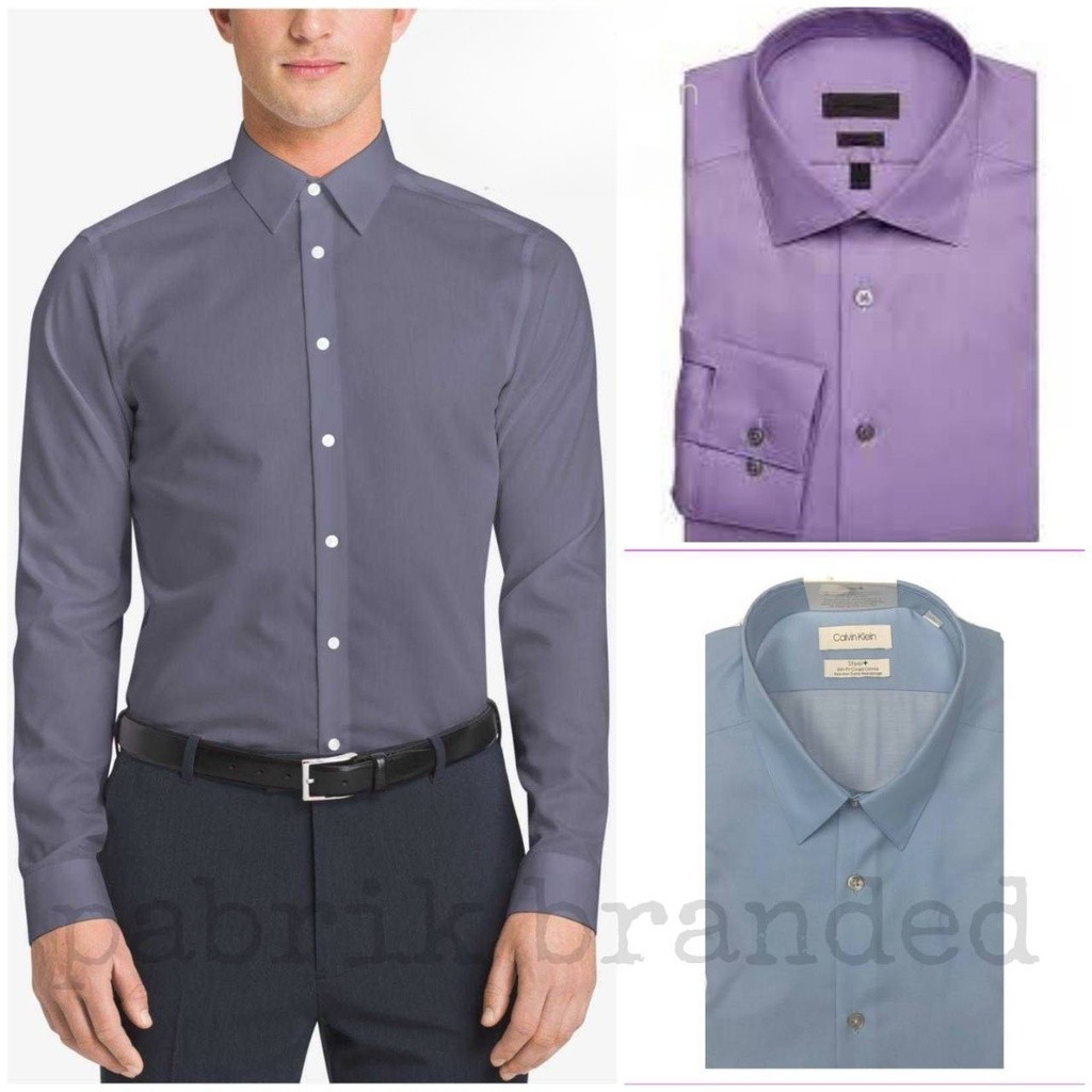 pabrik branded slim classic tall fit Dress Shirt PI kemeja kerja lengan panjang non iron long sleeve