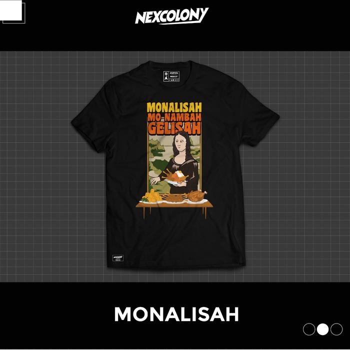 Kaos Hitam Monalisah - Nexcolony Official