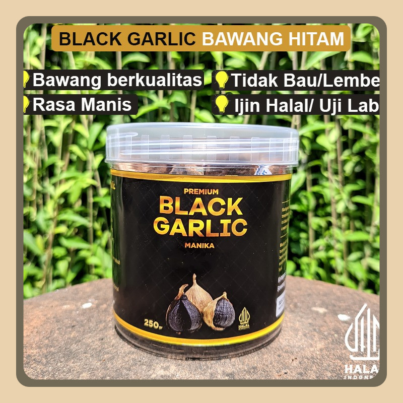 

Black Garlic Tunggal Manika 250g Bawang Hitam Lanang Kualitas Premium