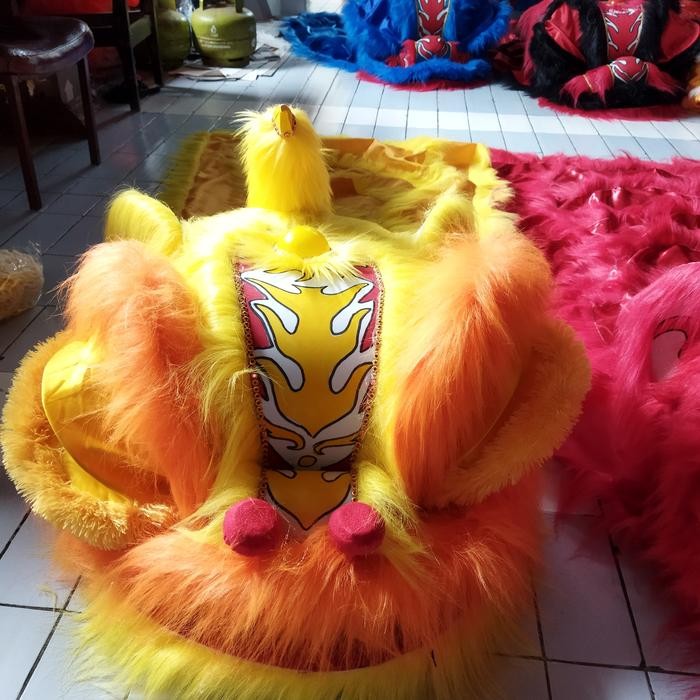 BARONGSAI DEWASA KEDIP NYALA TERLARIS TERMURAH KOSTUM BARONGSAI - Kuning