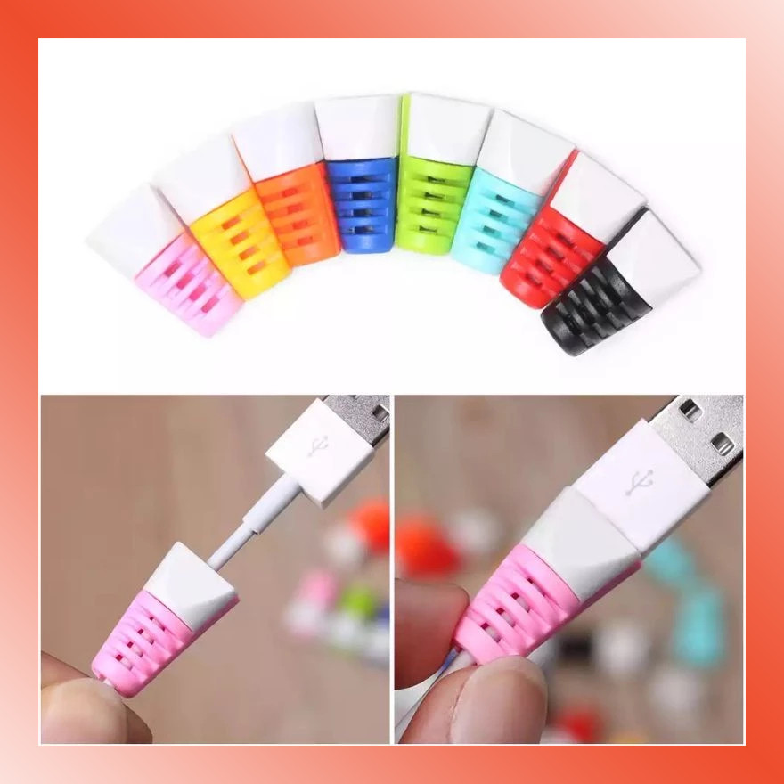 LAMMORO > TG53 Pelindung Ujung Kabel KERUCUT Charger Adaptor Laptop Spiral Anti Putus Kabel 44C0