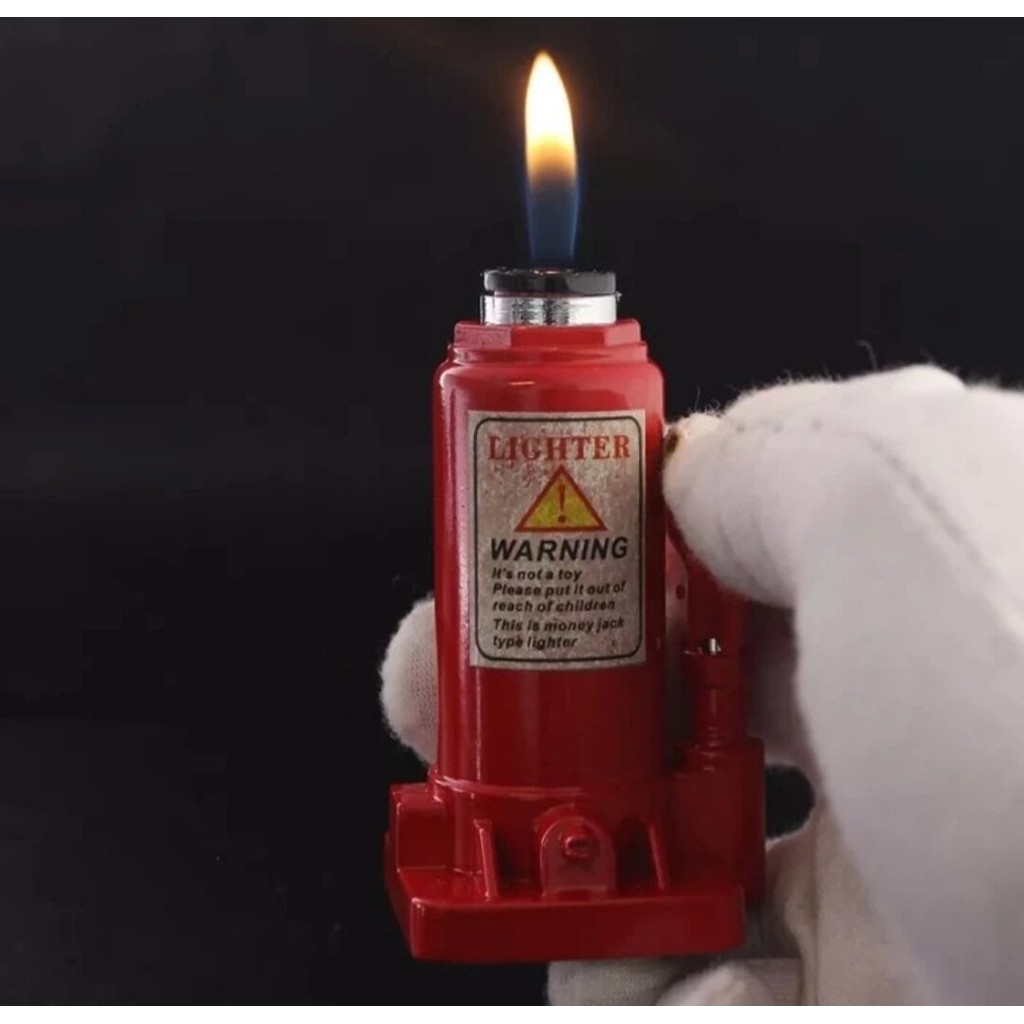 Korek Api Gas Unik Model Dongkrak Mobil Lighter Unik