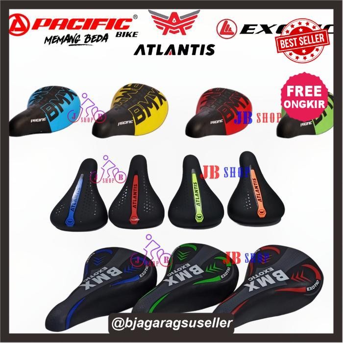 SADEL SADDLE JOK TEMPAT DUDUK BANGKU KURSI SEPEDA LIPAT BMX MINI ANAK Exotic Pacific - EXOTIC HIJAU