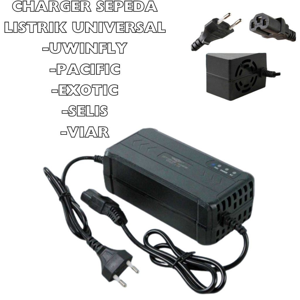 store.dedeSHOPCharger Sepeda Listrik 48v 12ah Universal Charger Sepeda Listrik Exotic Charger Sepeda