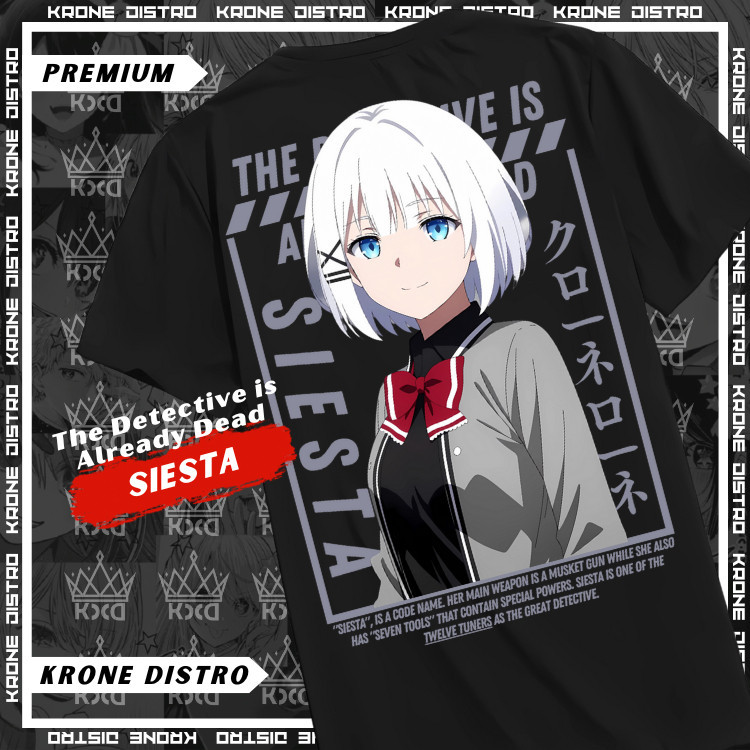 Kaos Anime SIESTA Katun Premium 24s Tshirt Distro Dewasa