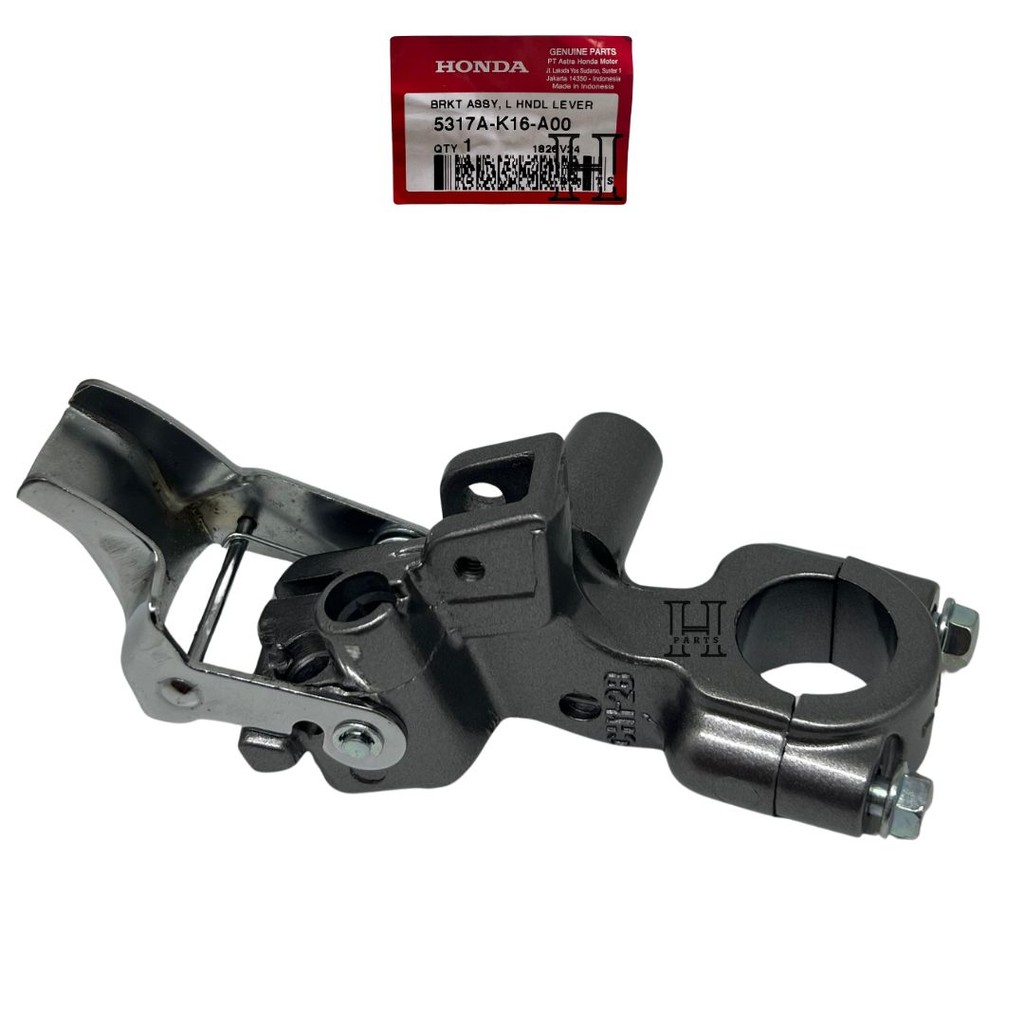 DUDUKAN HANDLE REM KIRI BRACKET ASSY L HANDLE LEVER SCOOPY FI ESP K16 5317A-K16-A00 AHM HGP