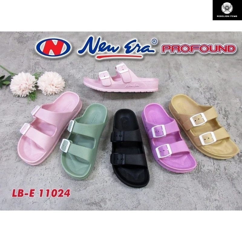 id SEPATU SANDAL SELOP WANITA TRENDY NEW ERA PYLON LB11024 TERLARIS