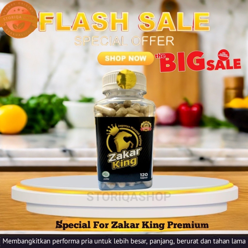 ZAKAR KING ORIGINAL ISI 120 KAPSUL 100% HERBAL KUALITAS PREMIUM - JAMU KUAT PRIA TAHAN LAMA AMPUH am