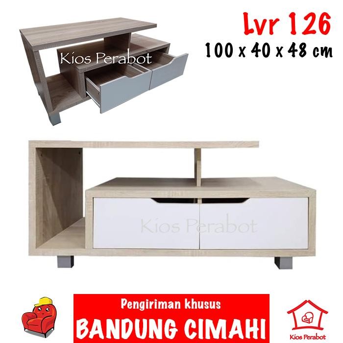 Rak tv Lunar LVR 126 / meja buffet / lemari tv minimalis 100 x 40 x 48