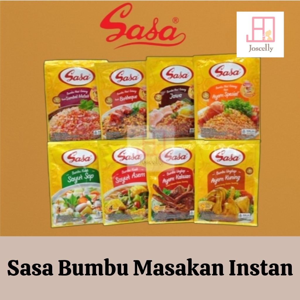 

JOSCELLY.ID SASA Bumbu Masakan Instant Nasi Goreng | Bumbu Ayam | Bumbu Kuah Khas Indonesia