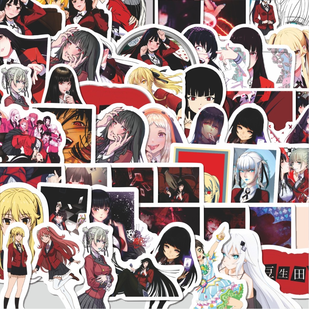 

Stiker Cutting Pack Sticker Anime Kakegurui Sticker Isi 100Pcs Series Aesthetic Lucu Keren Untuk Koper Bahan Vynil