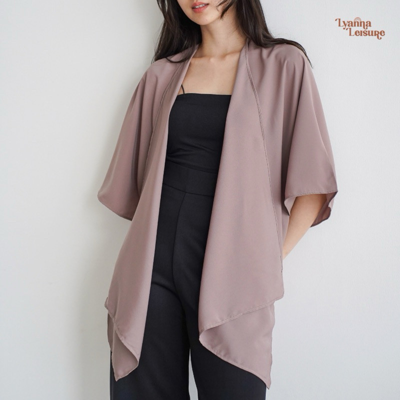 LYANNA - SORA Outer / Outer Wanita Oversize Polos Korean Style Batwing
