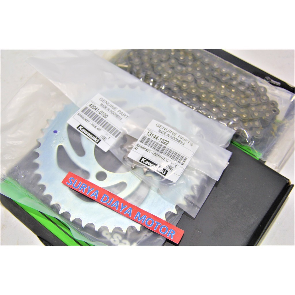 Gearset Girset Rantai Gear set Kaze R Kaze Drive Chain Kit Original Kawasaki P1005-0001