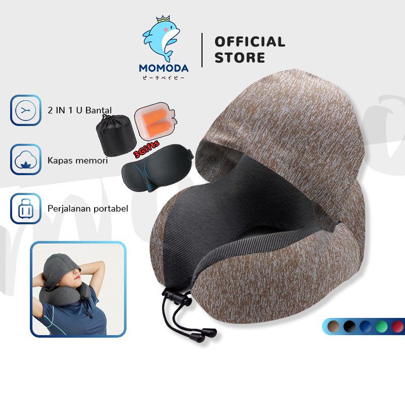 MOMODA Bantal leher siput U-shaped Pillow Bantal Solid Bantal leher kesehatan/Bantal leher traveling