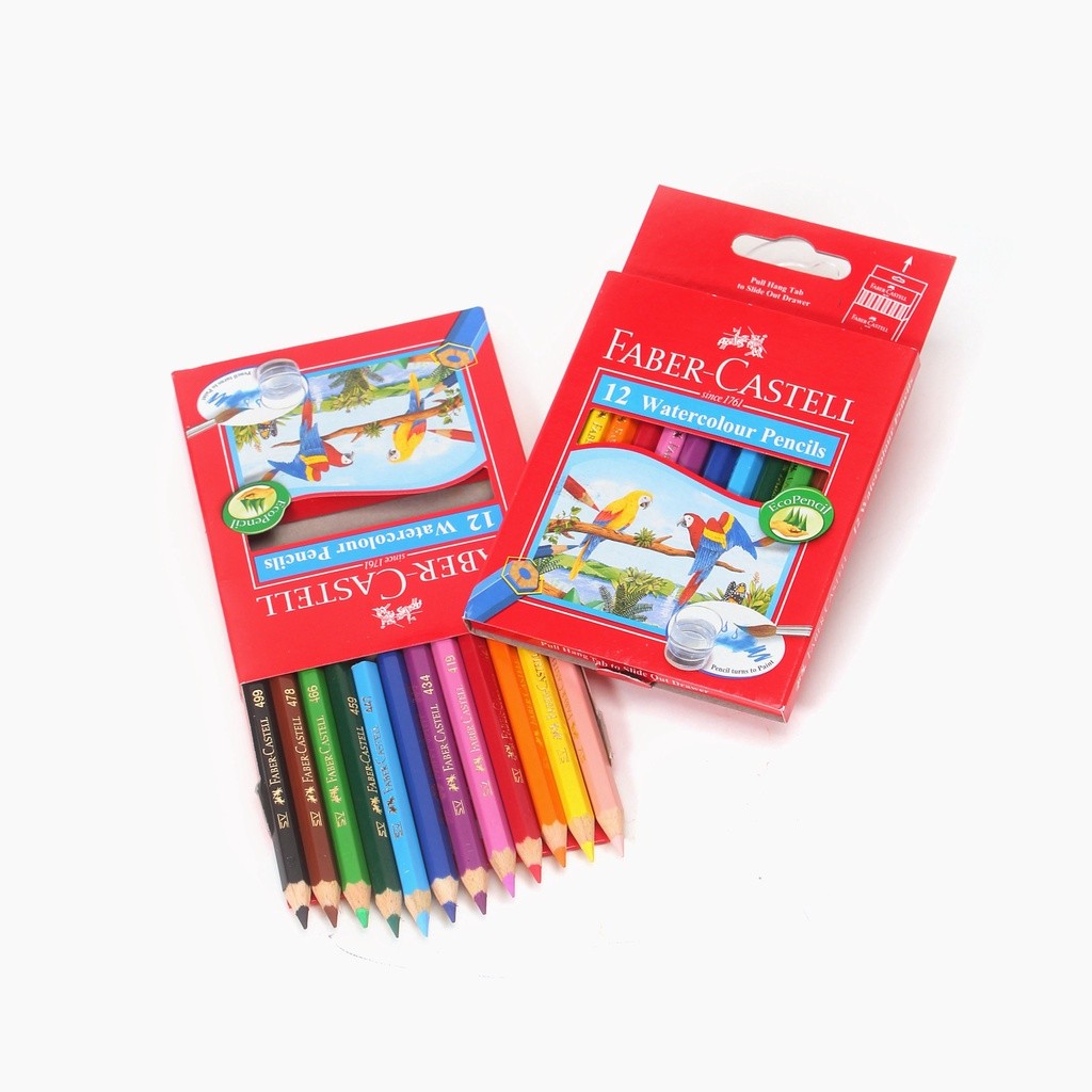 

Pensil Warna Mini Faber-Castell 12 Larut Air Watercolour Pencils Water Color