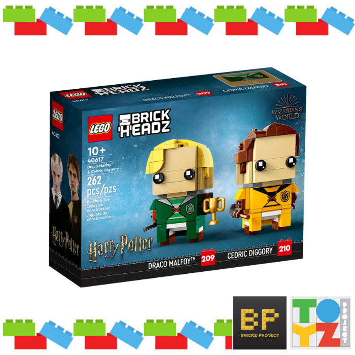 Lego 40617 Brickheadz - Draco Malfoy & Cedric Diggory Original TP Bali