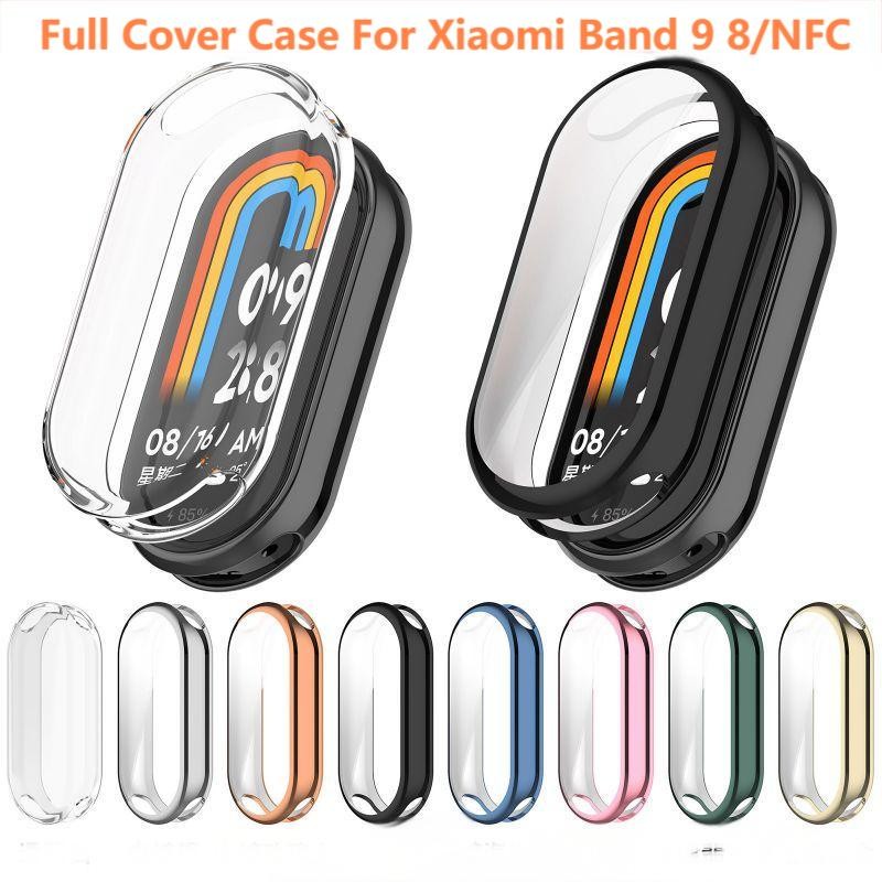 Full Cover Case For Xiaomi Mi Band 9 8  Screen Protec Mi Band9 8  NFC Screen Protector Protective Ca