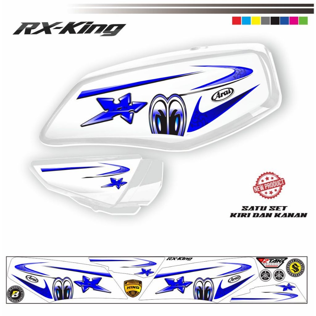 STIKER KEREN STIKER POLET VARIASI MOTOR YAMAHA RX KING STIKER KEREN