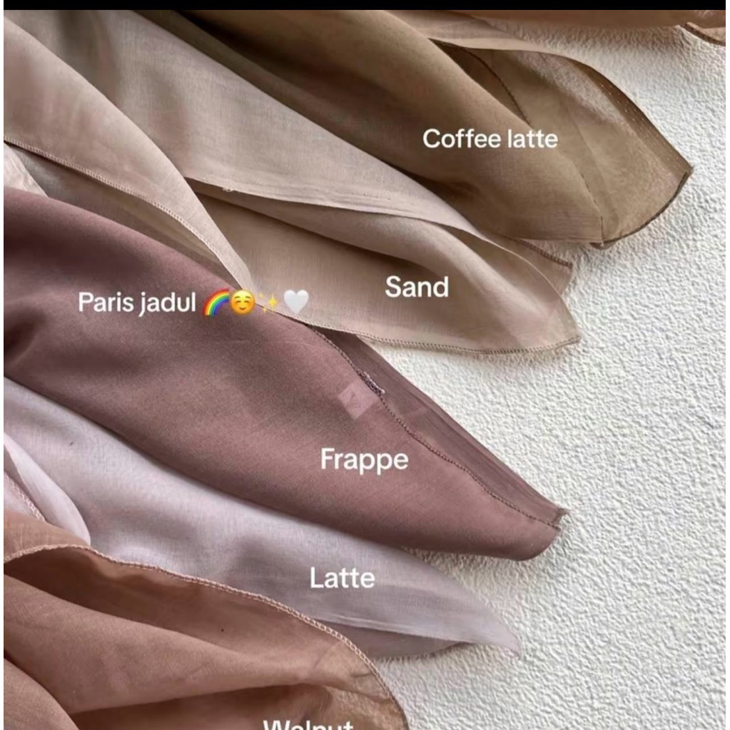 -original produk- VARISHA | PARIS JADUL hijab segiempat polos wanita original varisha 110x110