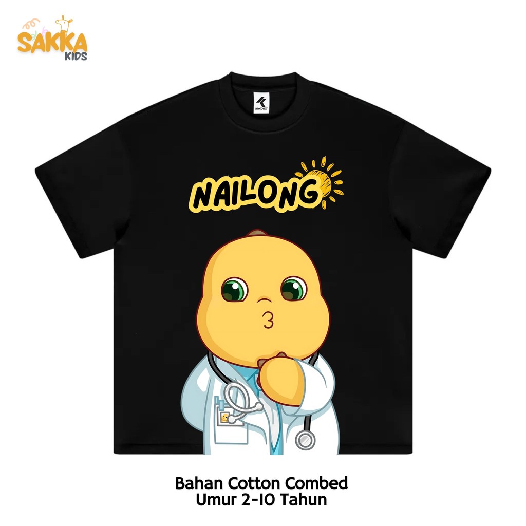 Kaos Anak Baju Anak Nailong Dokter / Tshirt Anak Nailong Laki Laki Perempuan