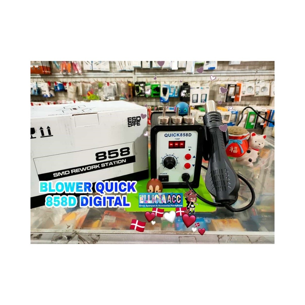 QUICK DIGITAL 858D ORIGINAL HOT AIR DIGITAL QUICK 858D SOLDER UAP DIGITAL QUICK 858D ORIGINAL BLOWER