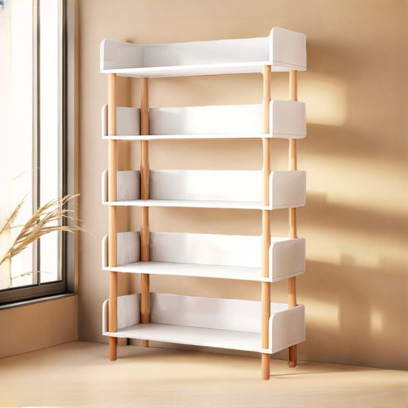 Rak Buku Minimalis 6 Tingkat Rak Makanan Ringan Lemari Buku Kayu Rak Buku Minimalis Kayu