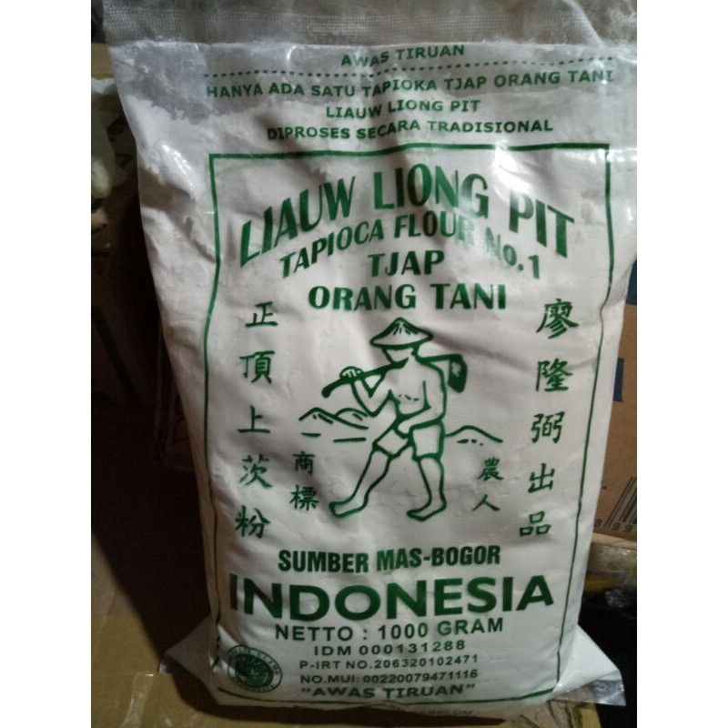 

Tepung Tapioka / Sagu / Tapioca Flour Liauw Liong Pit 1kg