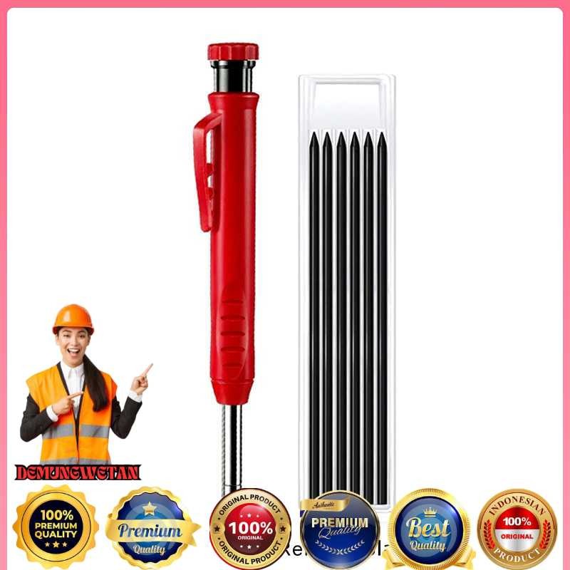 

BAILE Pensil Tukang Mekanik Carpenter Marking Pencil with Refill 6 PCS - B15322