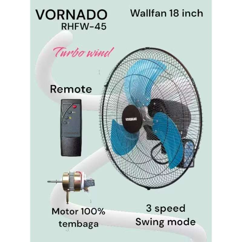 Kipas angin dinding 18 inch +REMOTE vornado TURBO WIND
