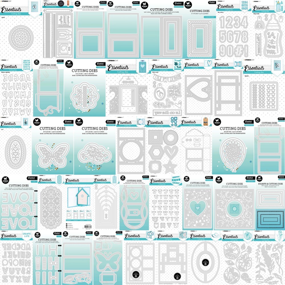 

Big Sale Metal Cutting Frame dies 2024 New Templates DIY Scrapbooking Paper Making Crafts Cuts Feathers and hearts