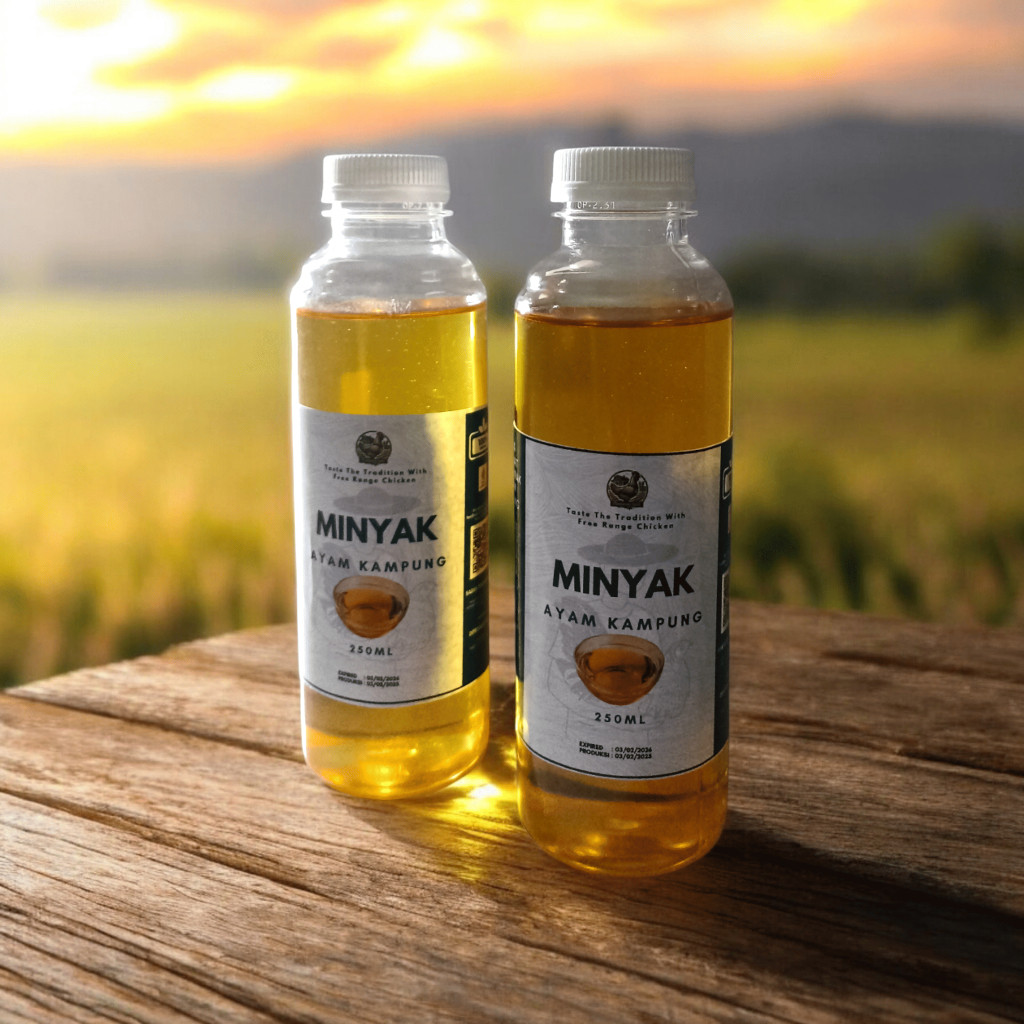 

Minyak Ayam Kampung Asli Homemade 250ml - Kampoeng Sejati