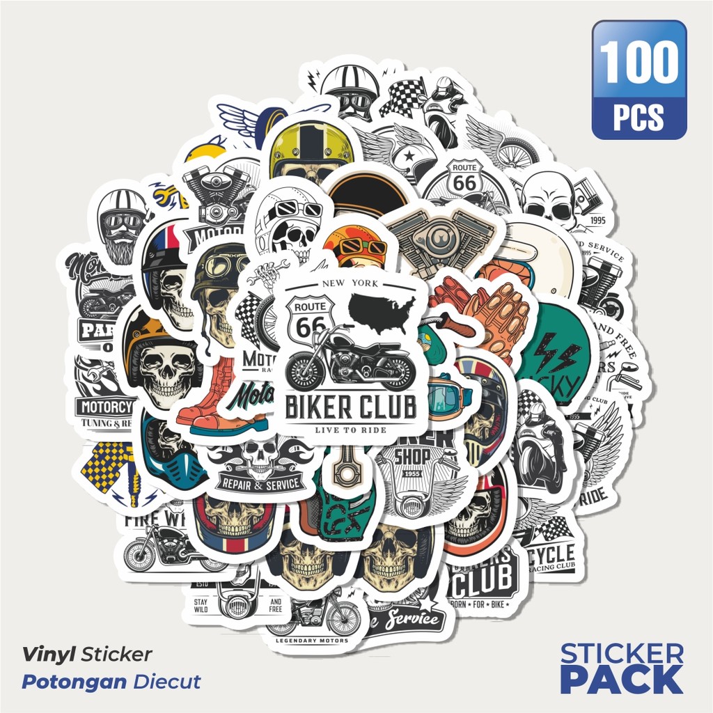 

Stiker Vinyl Stiker Retro Graffiti Waterproof Aesthetic- Untuk Laptop, Motor, dan Helm - Paper Stationery Pack