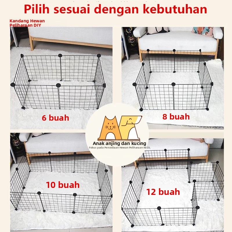 Kandang Kucing Kandang Anjing Pagar Kucing Anjing Pet Cage Pagar Besi DIY