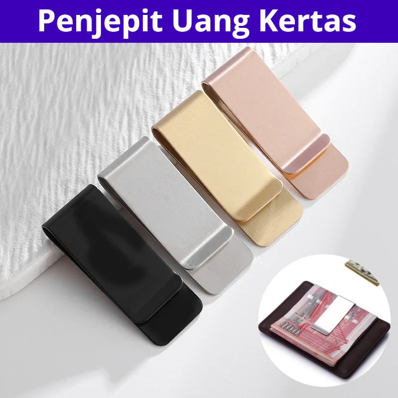 

Penjepit Uang Kertas Klip Stainless Steel - COD