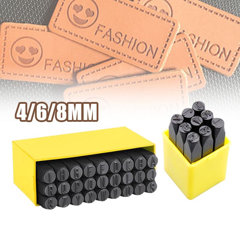 

【SIAP】Number Letter Punch Set 36pcs Alat Ketok Huruf Dan Angka Nomor Rangka Mesin Ukuran 4/6/8mm Steel Stamp