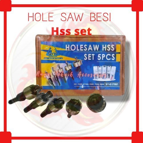 HOLE SAW BESI HSS SET 5 PCS