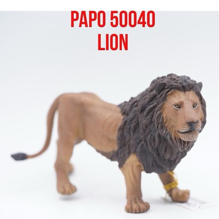 Papo 50040 Lion Singa Afrika Africa Panthera Leo Mainan Figure Binatang Miniature Hewan Animal Figur