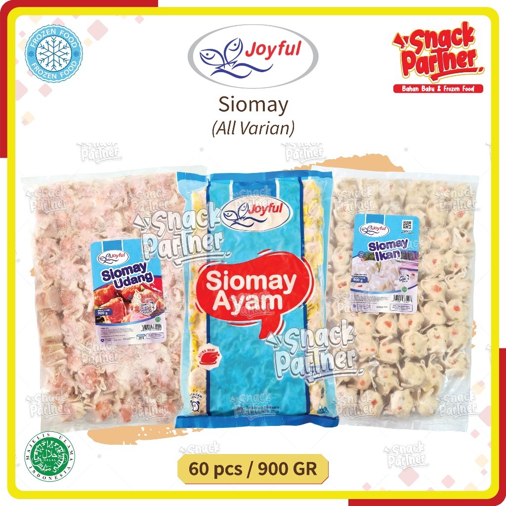 

JOYFUL | SIOMAY 60 PCS / 900 GR - FROZEN FOOD Ayam Udang Ikan Chicken Shrimp 900GR